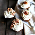 Carrot Cupcakes with Honey Cream Cheese Frosting